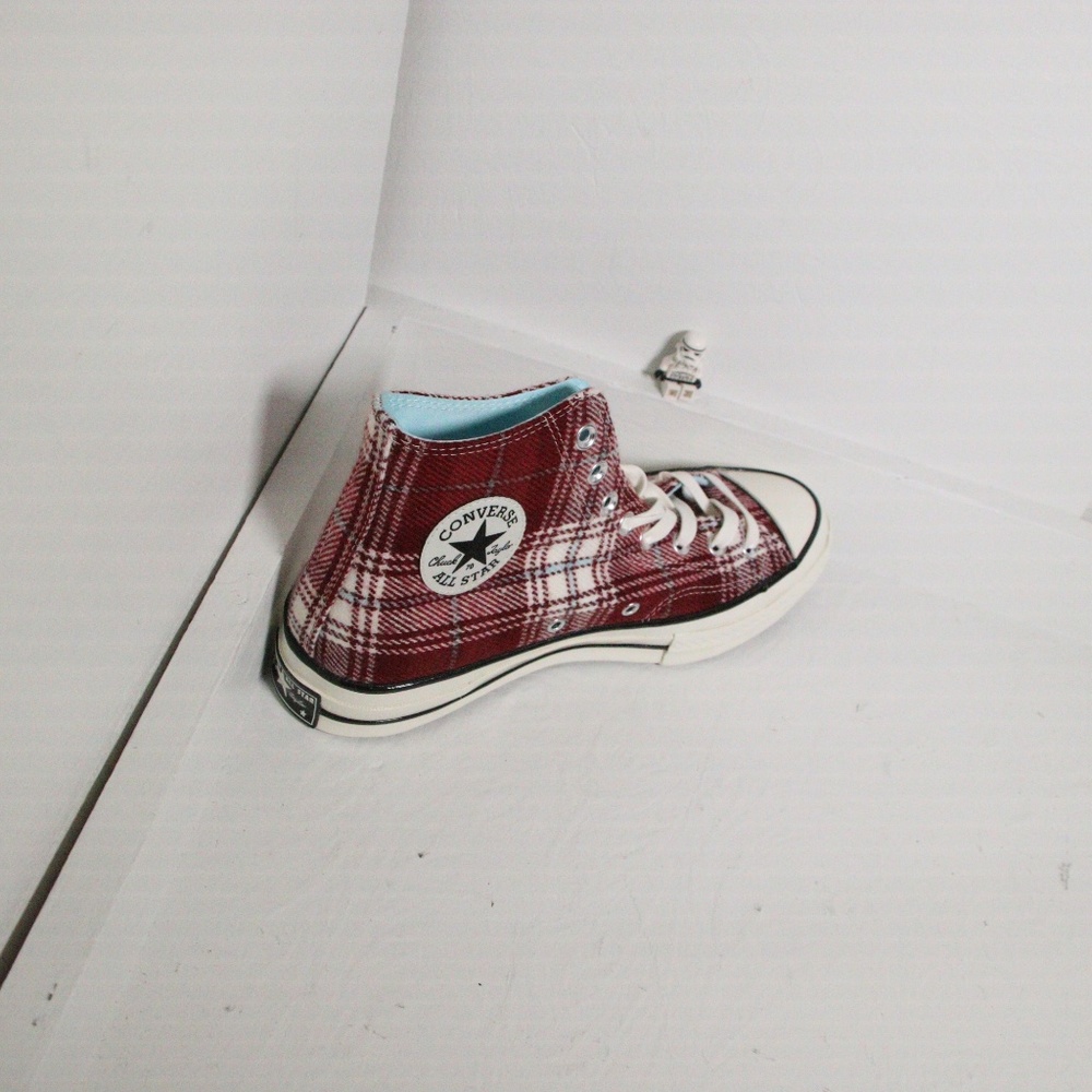 Converse Chuck 70 Red Elevated Plaid High Tops - Picture 2 of 7